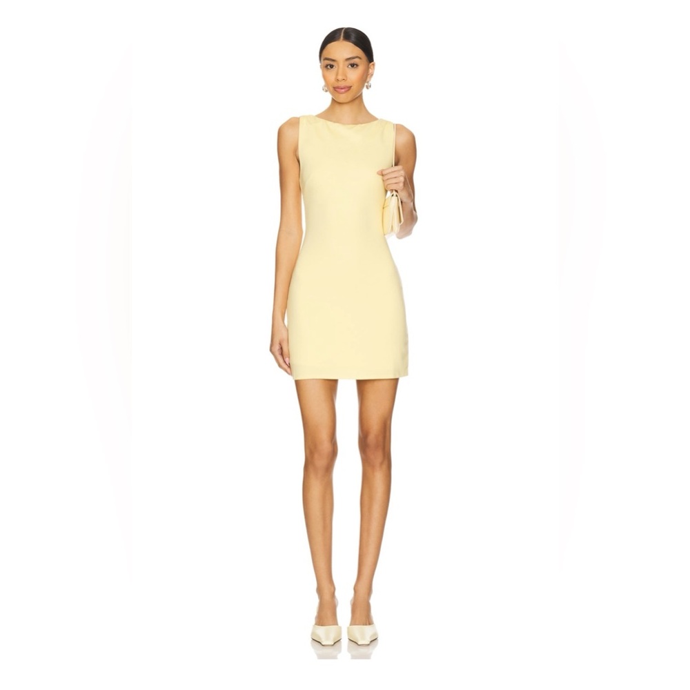 REVOLVE Pale Yellow Mini Dress
